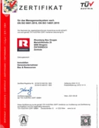 ISO 9001 QM, ISO 14001 UM Rhomberg Bau Gruppe